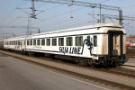 Two Silja Line "Happy Train" cars on Track #6